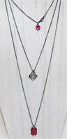 Ann Taylor Loft Multi-Strand Jeweled Necklace