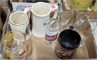 APPROX 7 ASSORTED SCHLITZ GLASSES