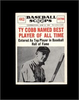1961 Nu Card Scoops #443 Ty Cobb EX+
