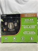 Sunforce Solar String Lights 15 Led Bulbs