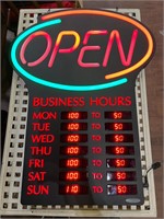 Newon Pro-Lite Open Hours Sign