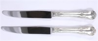 TOWLE OLD MASTER STERLING SILVER DINNER KNIVES