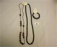 Black Necklace;Multi-color necklace