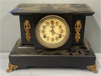 Metal & Wood New Haven Mantle Clock