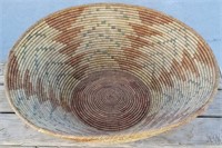 HUGE 28" Diameter Native American Weaved Basket