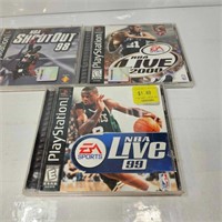 NBA Shootout/NBA Live 99/Live 2000 Playstation