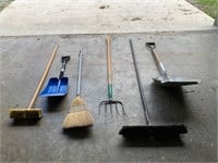 Brooms, Shovels, Pitch Fork