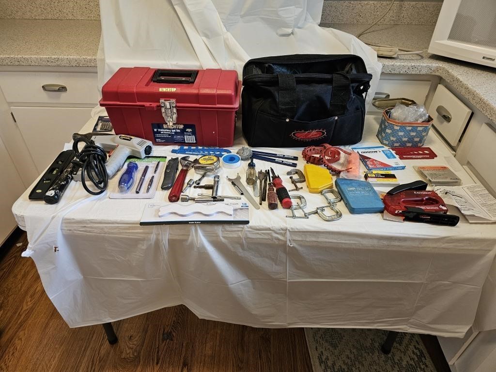 Tool Box and Bag, Tools