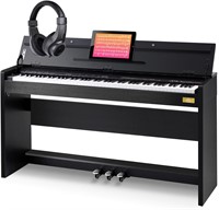 AODSK 88 Key Weighted Action Digital Piano  Black