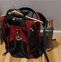 Swiss gear backpack and Stanley thermos, 2xl