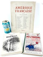 3 livres ancien dont Amérique Française 1949-1950