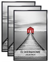 ELSKER&HOME 24x36 Poster Frame 3 Pack, Black
