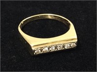 14k Diamond Ring  Size 7 1/4