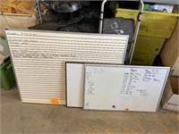 LOT OF 3 DRY ERASE BOARDS