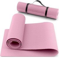 Pilates Mat w/ Carry Strap, Pink - 2 Pack