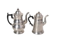 Boardman and hart Double Bulbous Form Pewter Coffe