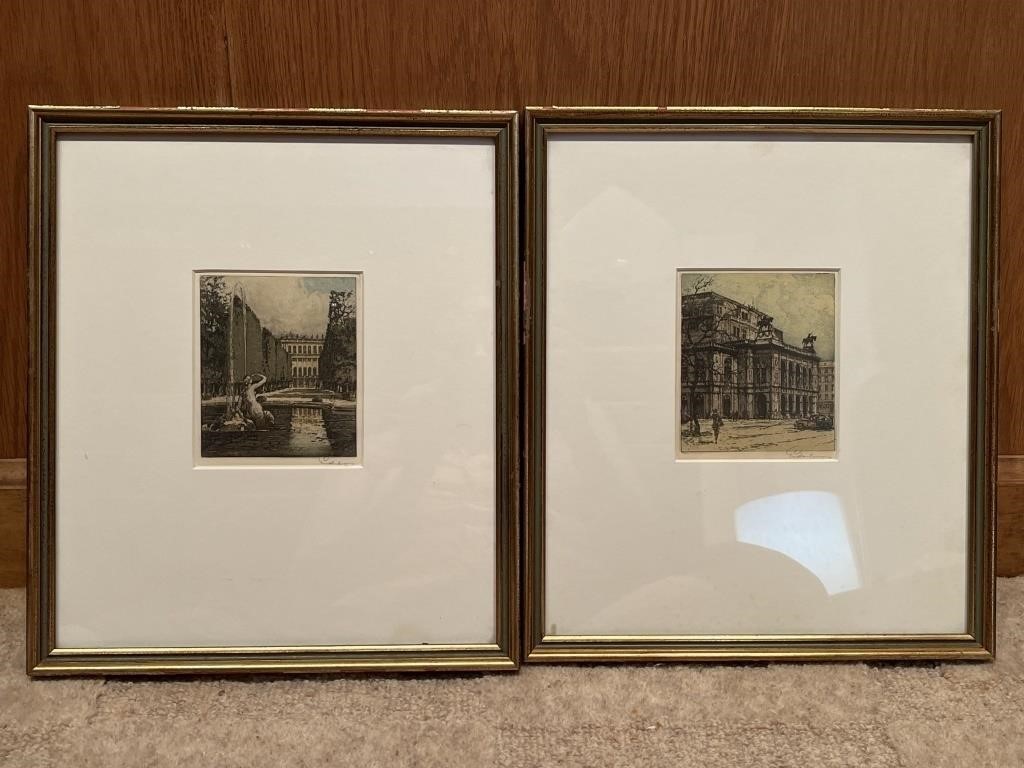 Two Signed Prints by the Same Artist