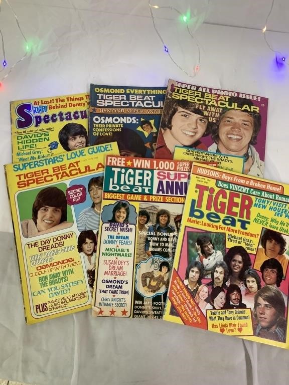 1970's Tiger Beat Magazines