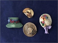 Vintage Collection of Hat Brooches