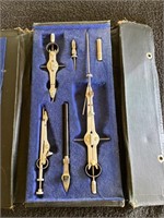 G) vintage DIETZGEN drafting tool set made in