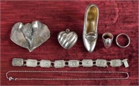 Grouping of Sterling Silver Jewelry