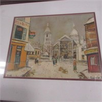 FRENCH CITYSCAPE PRINT