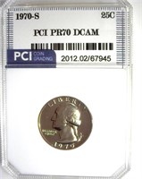 1970-S Quarter PR70 DCAM LISTS $450 IN 69 DCAM