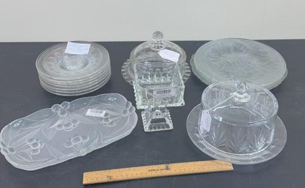 Vintage Glass Serving Pieces and Dishes