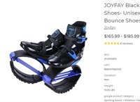 Black and Blue Fitness Jumping Shoes