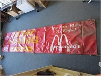 Large McDonald's "Now Hiring" Banner 12' x 3'