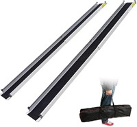 2 Pack Wheelchair Ramps for Steps 3 to 5 FT, Adjus