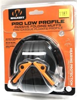 Walker's Pro Low Profile Passive folding muffs,