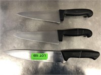 Lot Of 3 Chef Knives