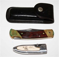 Schrade Knife & Sheath, Pocketknife