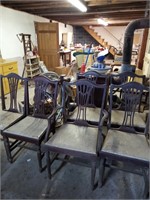 Antique table and chairs