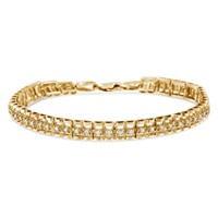 10k Gold-pl. 2.00ct Diamond Bracelet