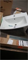 White Ceramic American Standard Pedestal Sink Top