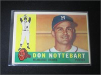 1960 TOPPS #351 DON NOTTEBART BRAVES