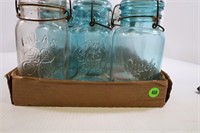 LOT OF 11 ASSORTED CANNING JARS