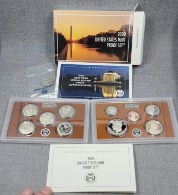 2020 proof set w/ Westpoint nickel