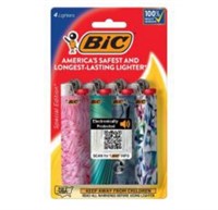 BiC 4pk Special Edition Lighters Various Designs