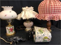Vintage lamp topped lamp