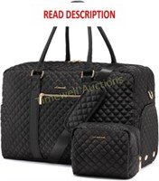 LOVEVOOK Travel Duffel Bag  Medium Black