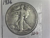 1936 Walking Liberty Half Dollar