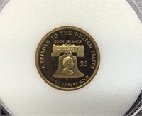 OF) LIBERTY 2011 $5 DOLLAR GOLD COIN, A TRIBUTE TO