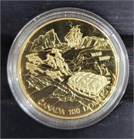 2000 $100.00 Canada Gold Proof Coin 1/4 Troy Oz