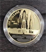 2002 $100.00 Canada Gold Piece 1/4 Troy OZ Gold