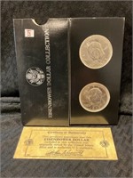 The Morgan Mint Eisenhower dollar collection