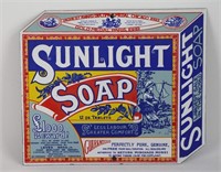 ENAMEL SUNLIGHT SOAP SIGN