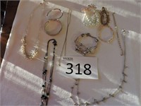 Pearl, Silver Tone and Gold Tone Costume Jewelry